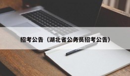 招考公告（湖北省公务员招考公告）