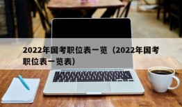 2022年国考职位表一览（2022年国考职位表一览表）