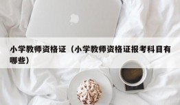 小学教师资格证（小学教师资格证报考科目有哪些）