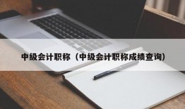 中级会计职称（中级会计职称成绩查询）