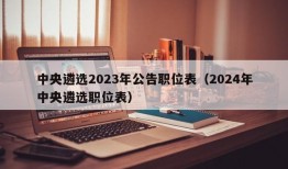 中央遴选2023年公告职位表（2024年中央遴选职位表）