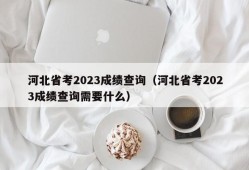 河北省考2023成绩查询（河北省考2023成绩查询需要什么）