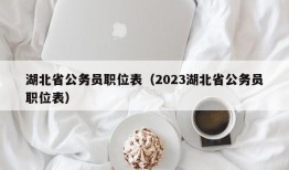 湖北省公务员职位表（2023湖北省公务员职位表）