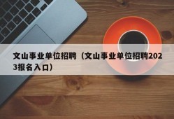 文山事业单位招聘（文山事业单位招聘2023报名入口）