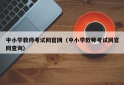 中小学教师考试网官网（中小学教师考试网官网查询）