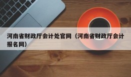 河南省财政厅会计处官网（河南省财政厅会计报名网）