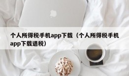 个人所得税手机app下载（个人所得税手机app下载退税）