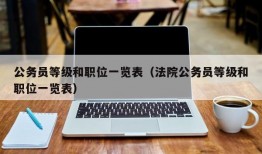 公务员等级和职位一览表（法院公务员等级和职位一览表）