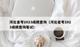 河北省考2023成绩查询（河北省考2023成绩查询笔试）