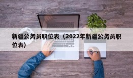 新疆公务员职位表（2022年新疆公务员职位表）